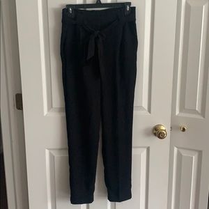 Black Paperbag Pants - Express